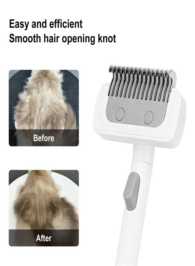 Hooshion Undercoat Shedding Brush for Dogs & Cats, Grooming Comb for Long Hair, Dematting Comb, Deshedding & Dematting Tool, for Cats & Small/Medium Dogs - Image 4